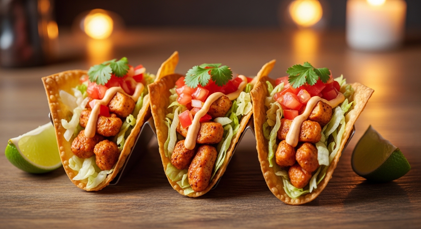 Applebee's Chicken Wonton Tacos - Appetizers