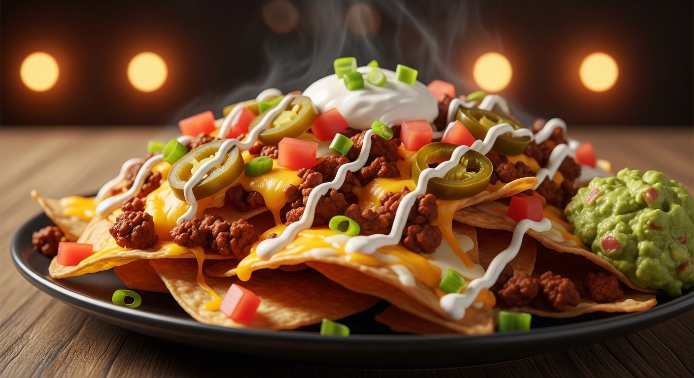 Applebee's Neighborhood Nachos with Beef - Appetizers