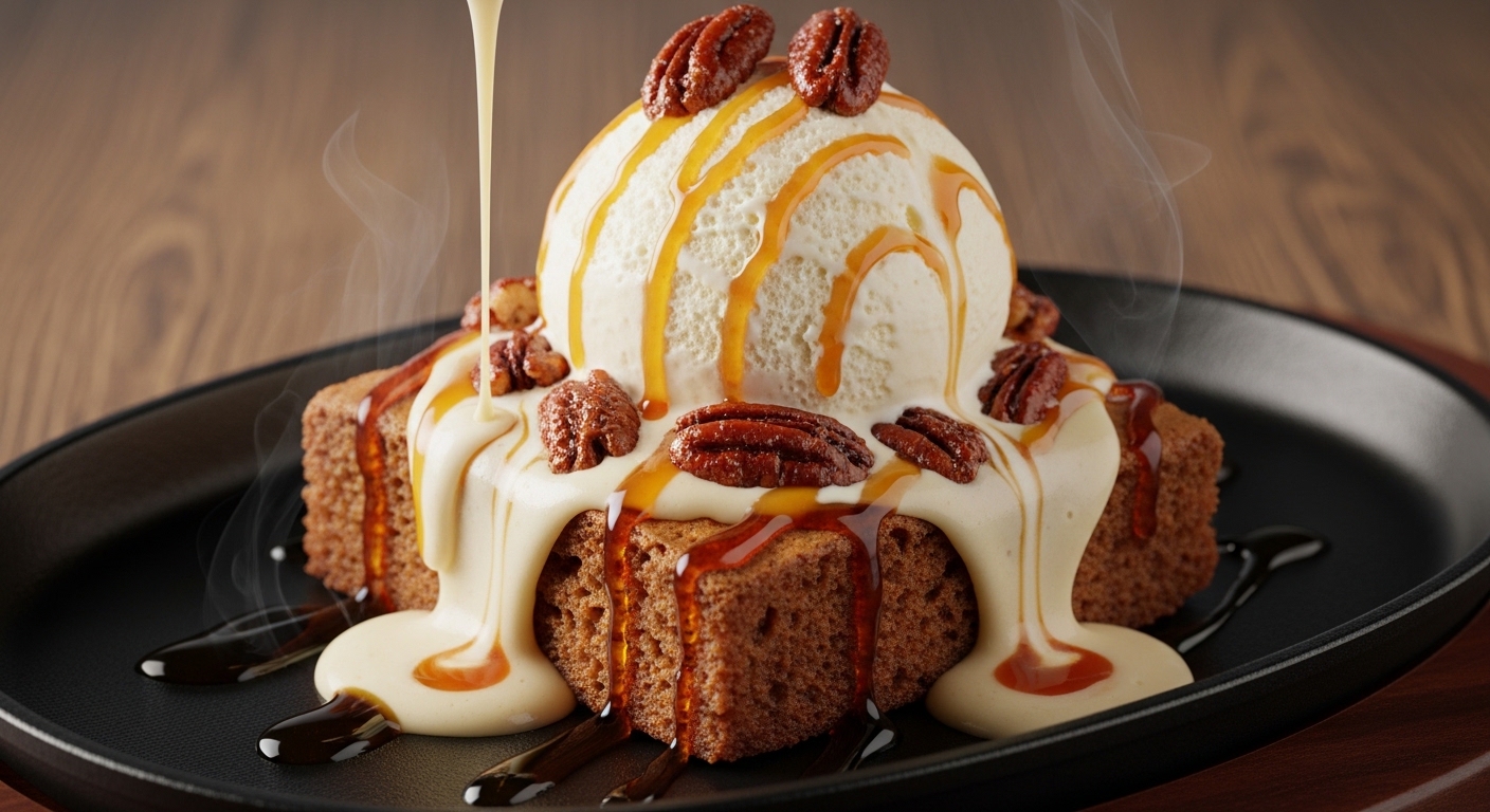 Sizzlin' Butter Pecan Blondie Applebee's Sizzlin' Butter Pecan Blondie - Desserts